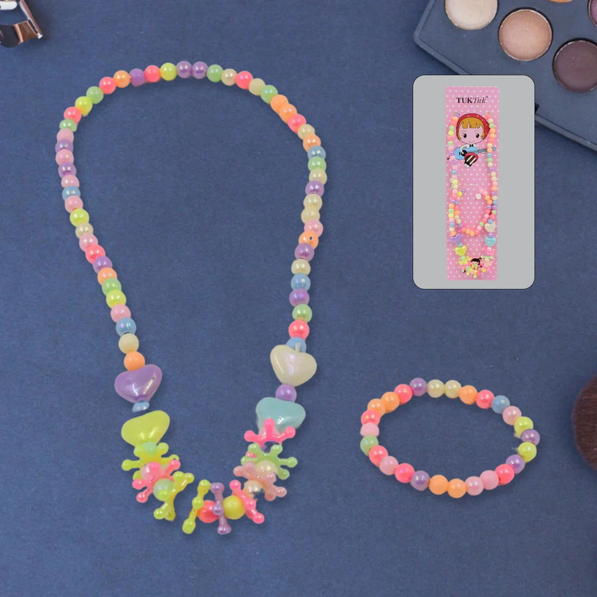 Pearl Pendant Necklace Bracelet (2 Pc Set) - 11220