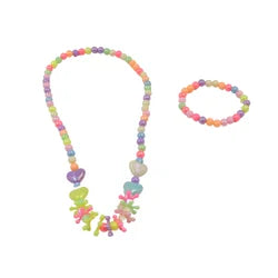 Pearl Pendant Necklace Bracelet (2 Pc Set) - 11220
