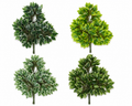 (12 Sticks) Artificial Green Garland Fake Leaf Ficus Plants, Flowers Hanging for Wedding Party Home Garden Kitchen Office Outdoor Greenery Wedding Wall Decoration - 20969