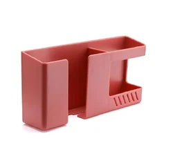 Mobile Phone Charging Rack Wall-Mounted Double-Grid Remote Control Storage Box {Multicolor} - 20783