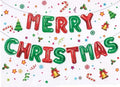 Merry Christmas foil Balloon [Red-Green] - 7059