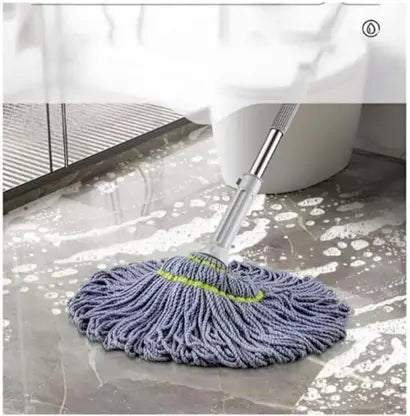 Microfiber Twist Mop with Stainless Steel Handle | Heavy Duty Floor Cleaning - 20046
