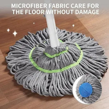 Microfiber Twist Mop with Stainless Steel Handle | Heavy Duty Floor Cleaning - 20046