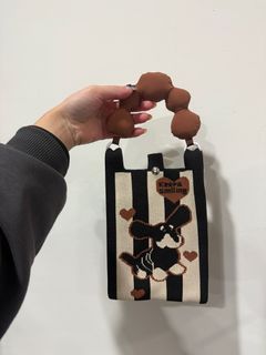 Kosoul New fashion shoulder bag mini knitted mobile phone bag Korean version versatile small portable change bag messenger bag Cute animals {Random Design} - 20484