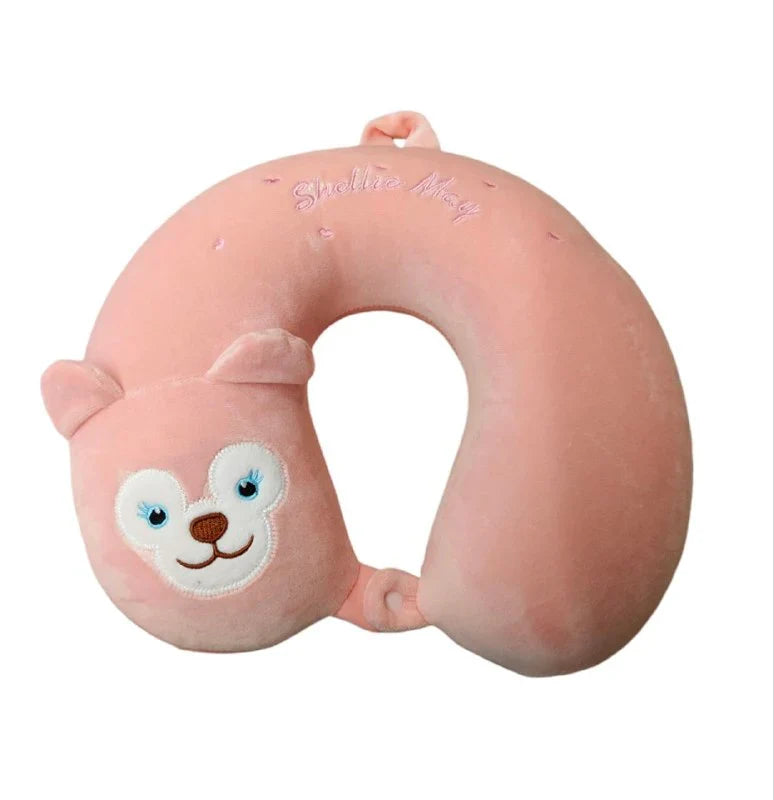 Kids Travel My Melody Neck Pillow | Soft Plush U Shaped Neck & Head Support Girls Cushion for Car Flight & Train - 188803