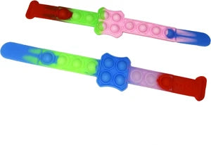 Pop It Friendship Bands Wrist Bands Bracelets Rainbow Colour Random Design - 10807