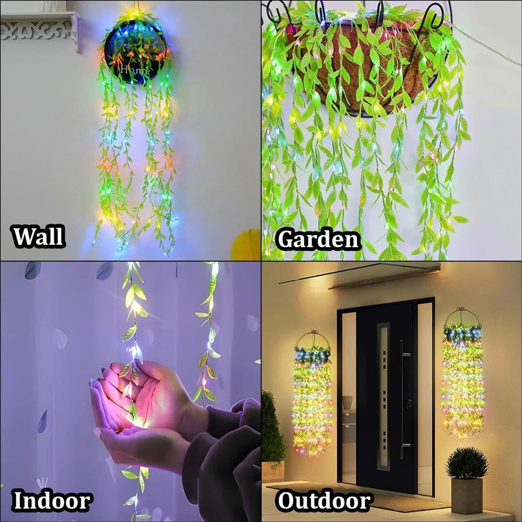 LEDs  Multicolor Flickering Leaf Rice Lights size-13*7*8cm - 21104