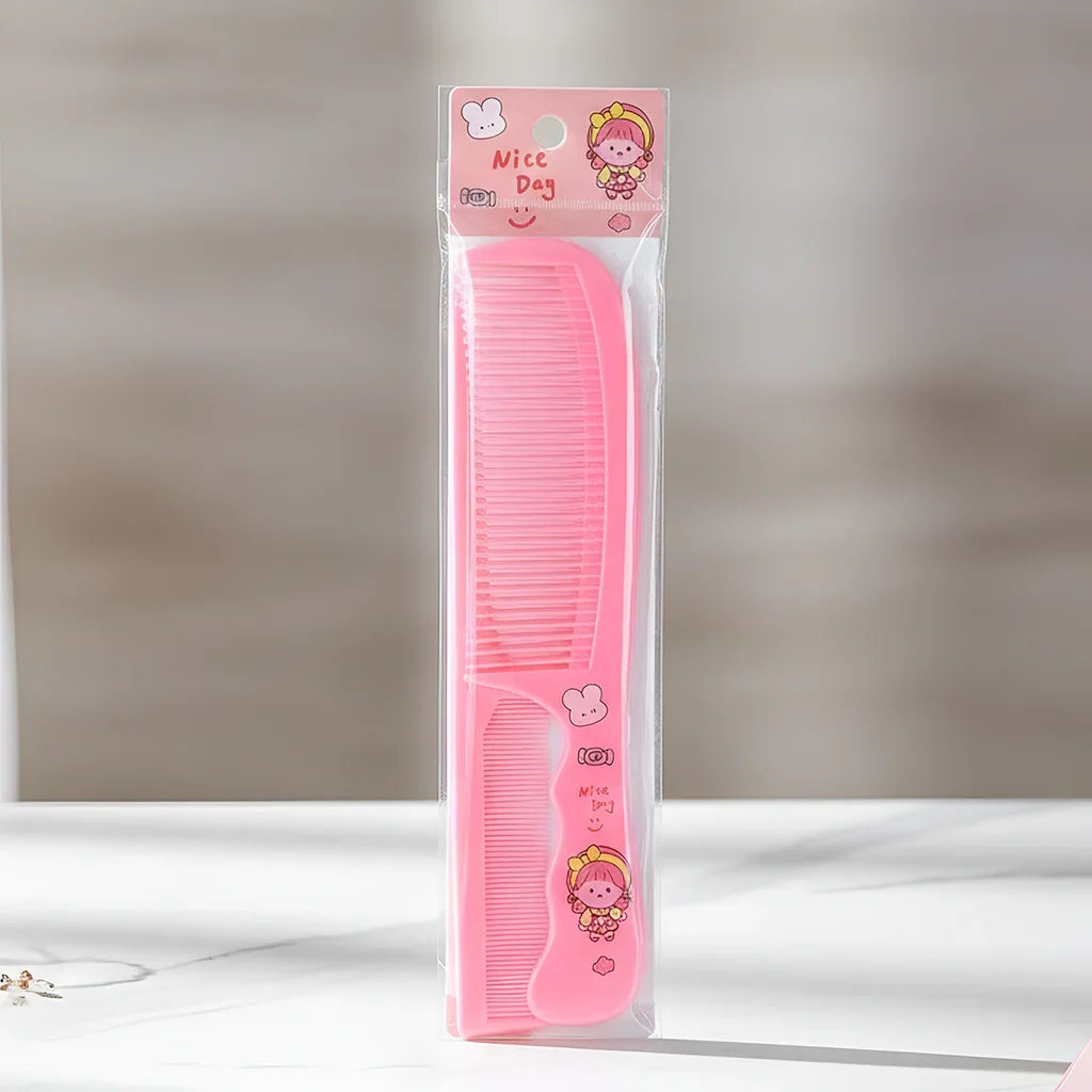 3012-2 Mix-Design Cute Graphic Printed Hair Comb Set of 2