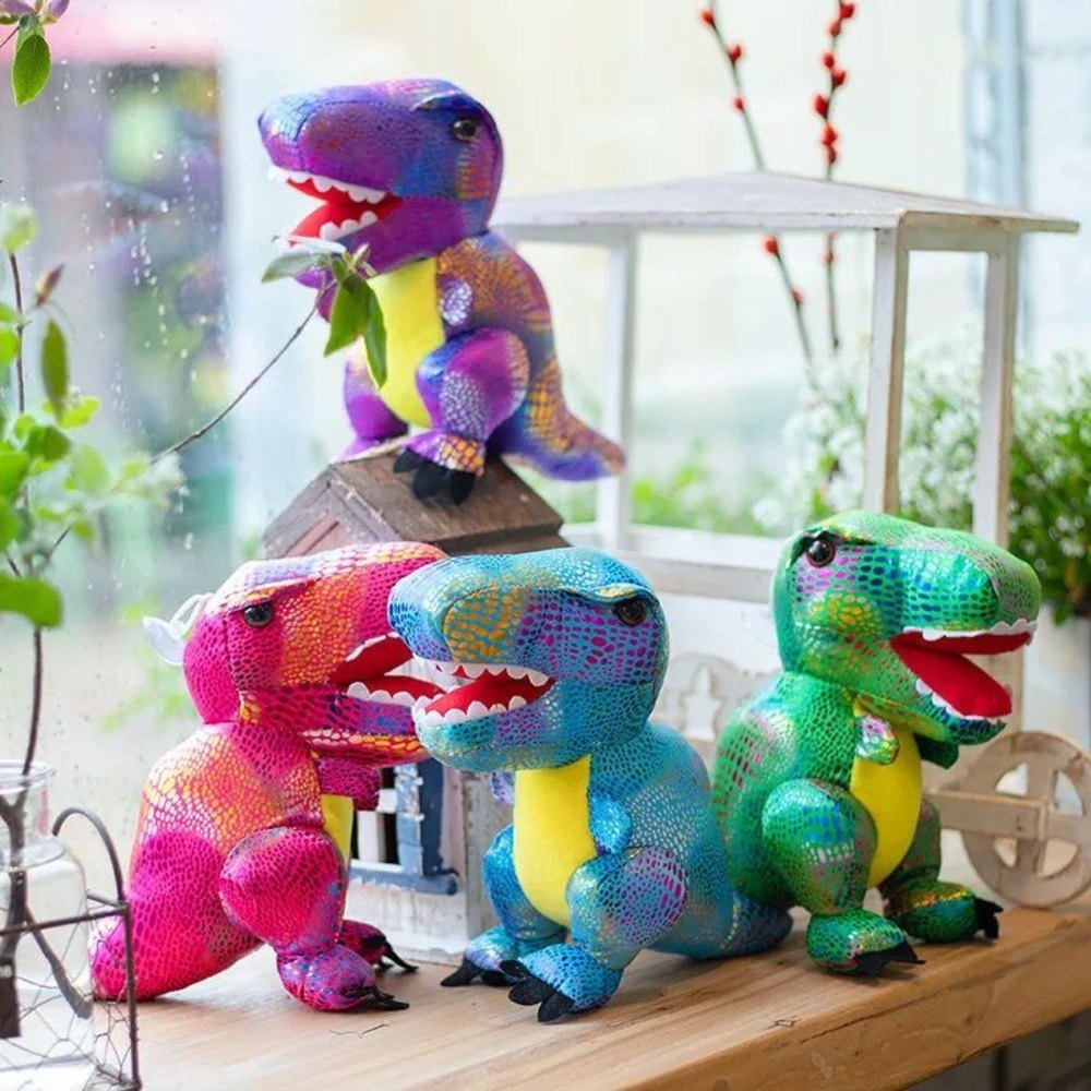 Super Soft Purple Foiled Dinosaur Soft Toy for kids - 10563