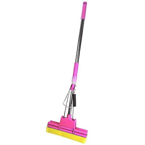 Cleaning Squeeze Mop with Adjustable Telescopic Handle Squeegee Absorber Sponge Cleaner Pocha {Multicolor} - 10747