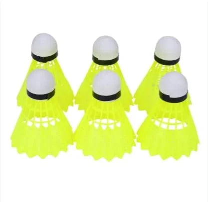 {Pack of 6} 350 Nylon Shuttlecock | Stable Flight & Fast Recovery | Durable Badminton Shuttlecock - 11335