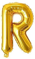 (10 pcs) R Gold Letter Foil Balloon - 9030