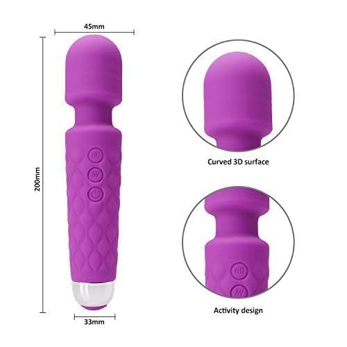 Personal Body Massager for Women, Men, Cordless Full Body Massager Machine for Pain Relief, Handheld Back Massage Machine with Medical Grade Silicone {Multicolor} - 20558