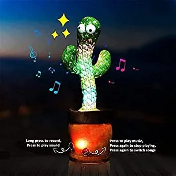 Talking-Green Cactus Toy - 1202
