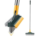 Bathroom Cleaning Brush with Wiper 3 in 1 Tiles Cleaning Brush Floor Scrub Bathroom Brush with Long Handle 120° Rotate Bathroom - 20376