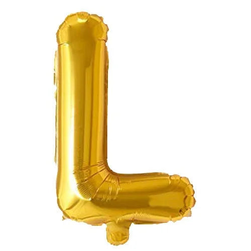 (10 pcs) L Gold Letter Foil Balloon - 9020