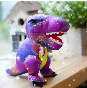 Super Soft Purple Foiled Dinosaur Soft Toy for kids - 10563