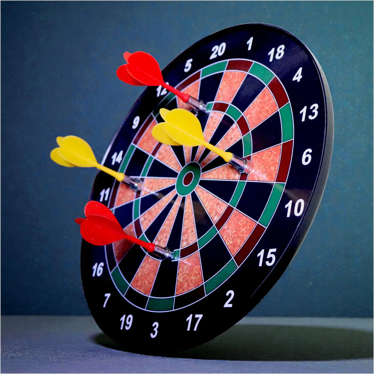 Magnetic Dart Board Game for Kids – 28.5 Cm Indoor & Outdoor Fun with 4 Soft Darts - 20696