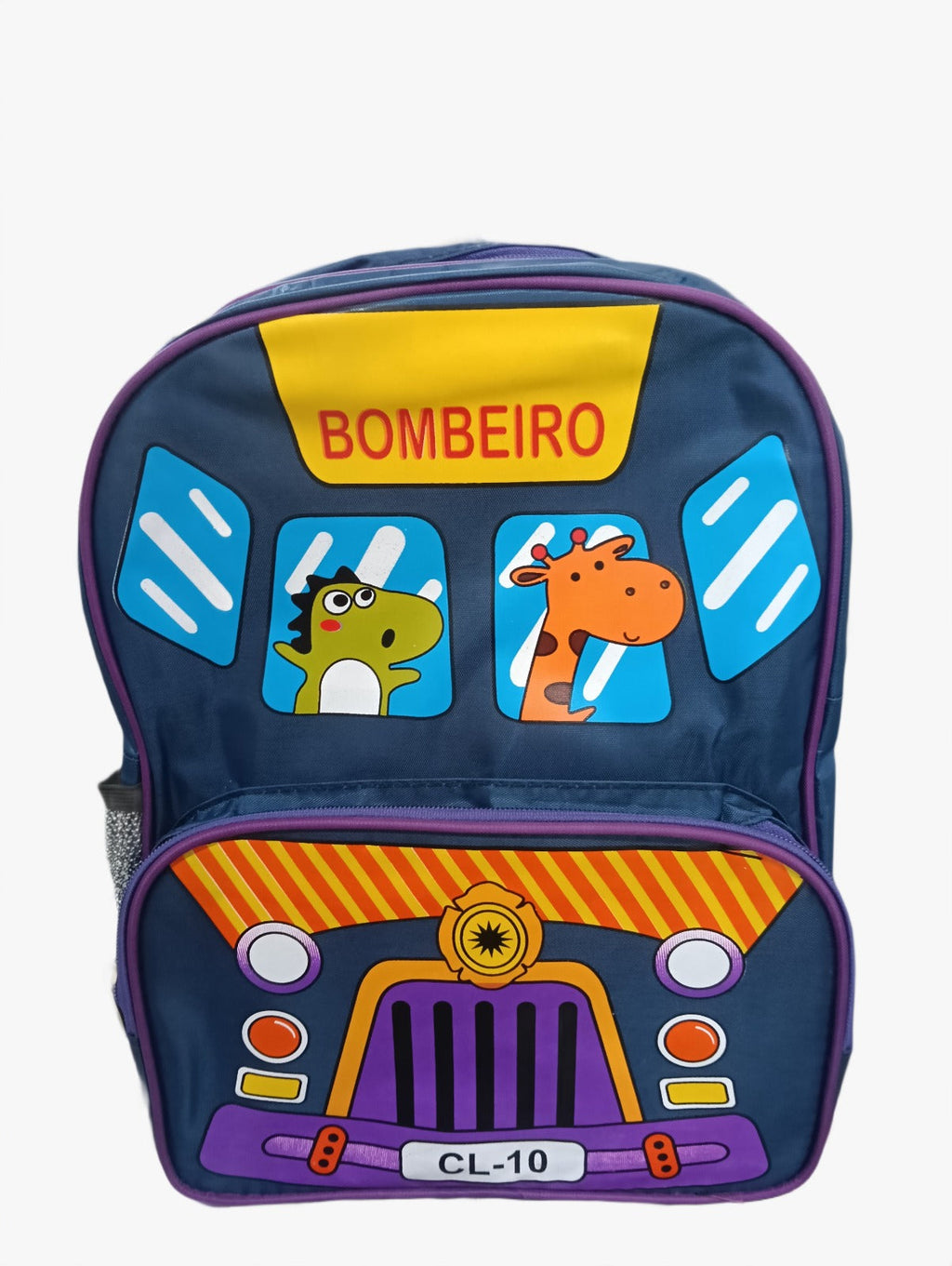 Cartoon Printed Bag for Kids {2 Compartment} Size=36*27*15 Cm {Random Color} - 20411
