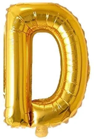 – (10 pcs) D Gold Letter Foil Balloon - 9010