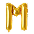 (10 pcs) M Gold Letter Foil Balloon - 9021