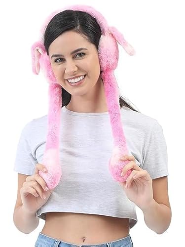 Soft & Warm Winter Ear Muffs | Plush Faux Fur Ear Warmers for Long Fluffy Ears Cold Weather {Multicolor} - 20330