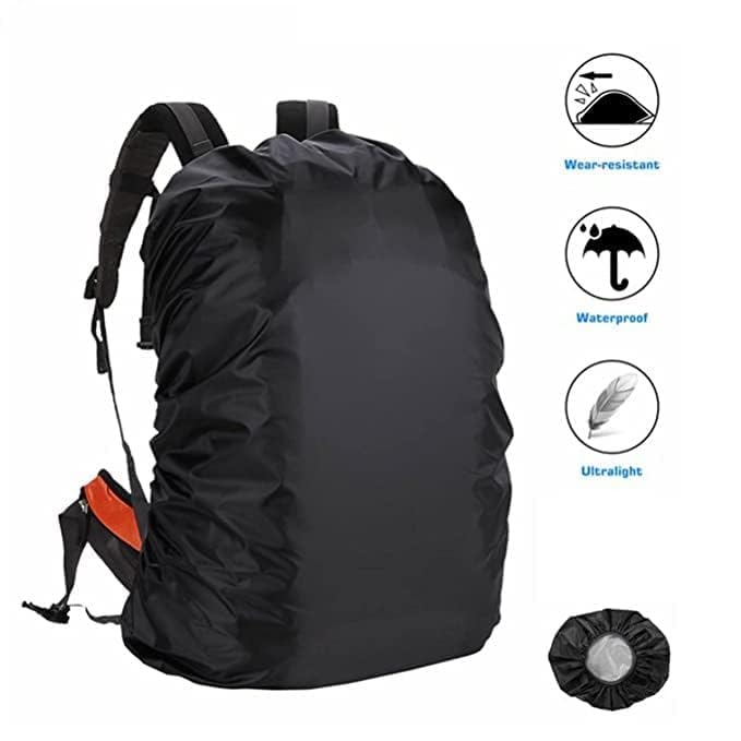Waterproof Nylon Rain Cover/Dust Cover Elastic Adjustable for Laptop Bags and Backpacks, School Bag Waterproof Cover,Dust Proof, Backpack,Laptop Bag - 20653