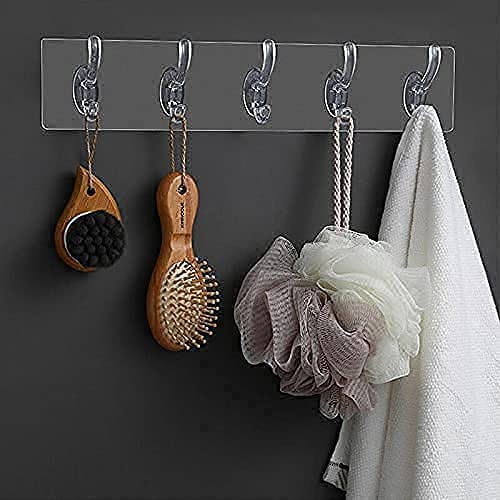 Wall Hooks Hanger for Hanging Clothes Strong Self Adhesive Magic Sticker Home Kitchen Bedroom Door Organizers Accessories Items - 20116