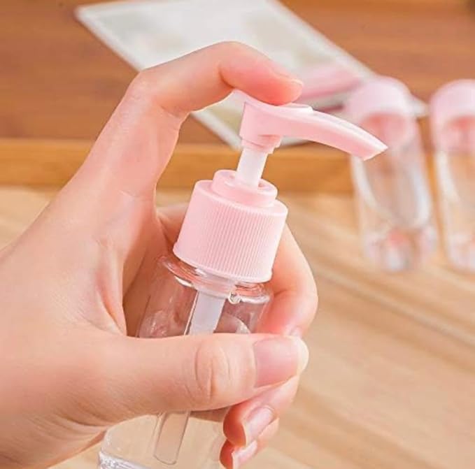 Girls Travel Organizer/Girls Travel Smart Bottle Set Plastic Cosmetic Toiletries Liquid Contain/Travelers Storage Boxers Leak Proof Portable Travel Accessories - 134