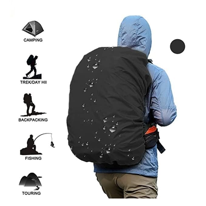 Waterproof Nylon Rain Cover/Dust Cover Elastic Adjustable for Laptop Bags and Backpacks, School Bag Waterproof Cover,Dust Proof, Backpack,Laptop Bag - 20653