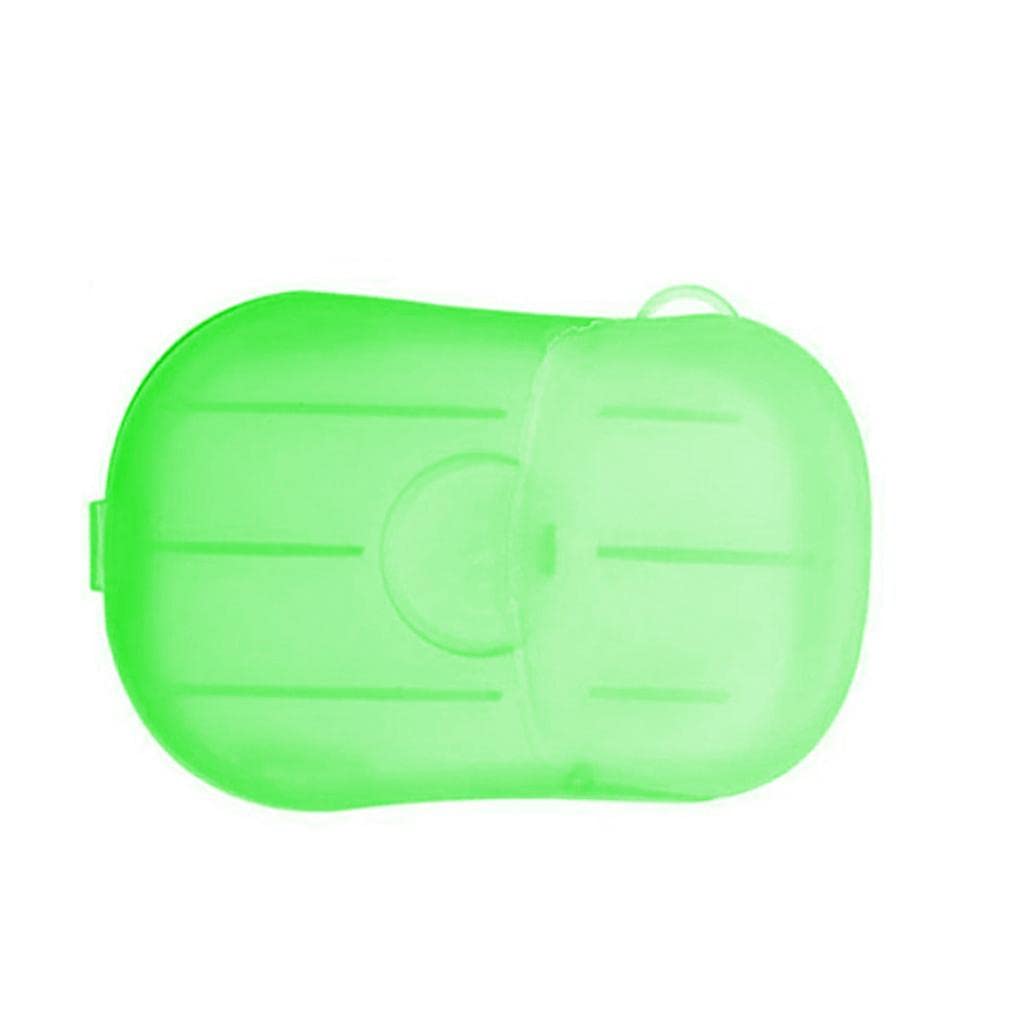 Mini Travel Paper Soap With Case - 20 Sheets (1 BOX) Multicolor - 20553