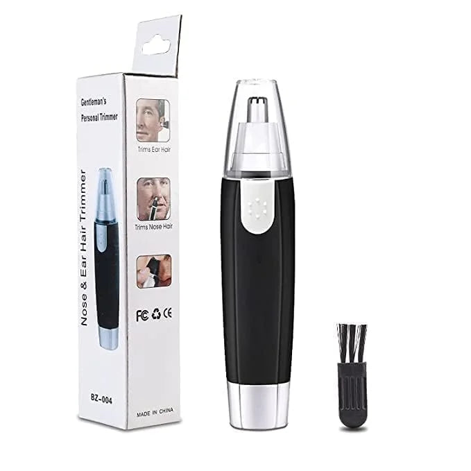 3-in-1 Battery Operated Nose & Ear Hair Trimmer – Stainless Steel Blades, Painless Grooming for Men & Women - 10249