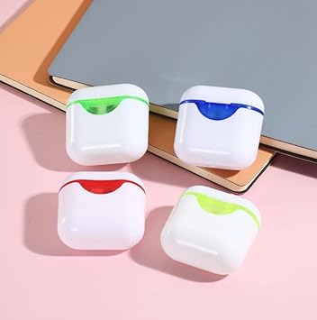 Multicolor Earbuds Shaped Pencil Sharpener Portable Plastic Sharpener for Kids School Office Use Compact Lightweight Durable Stationery Pencil Easy Grip Design - 20612