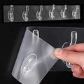 Wall Hooks Hanger for Hanging Clothes Strong Self Adhesive Magic Sticker Home Kitchen Bedroom Door Organizers Accessories Items - 20116