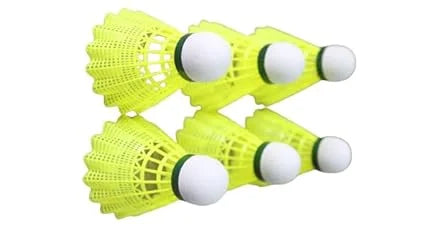 {Pack of 6} 350 Nylon Shuttlecock | Stable Flight & Fast Recovery | Durable Badminton Shuttlecock - 11335