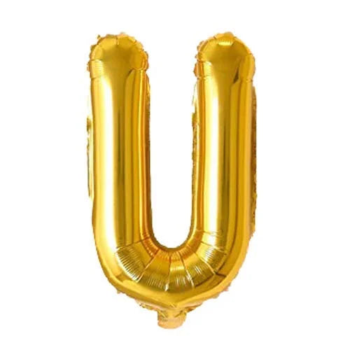 (10 pcs) U Gold Letter Foil Balloon - 90330
