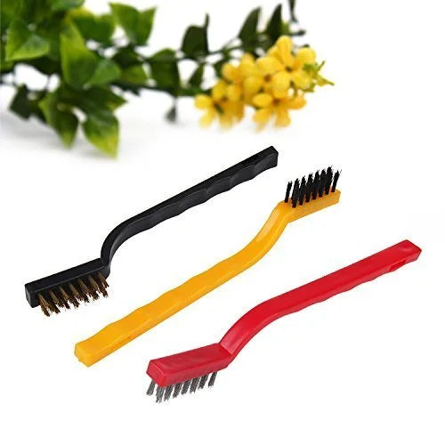 kitchen tools Mini Plastic Gas Cleaning Tool Kit Wire Brush Set of 3 - 8005