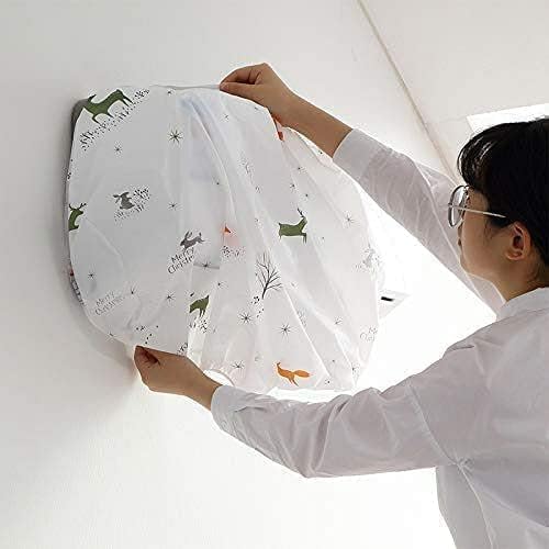 Waterproof Air Conditioner Dust Cover for AC  - Dustproof, Stretchable, Multicolor {Size-110*33*31cm} - 21139