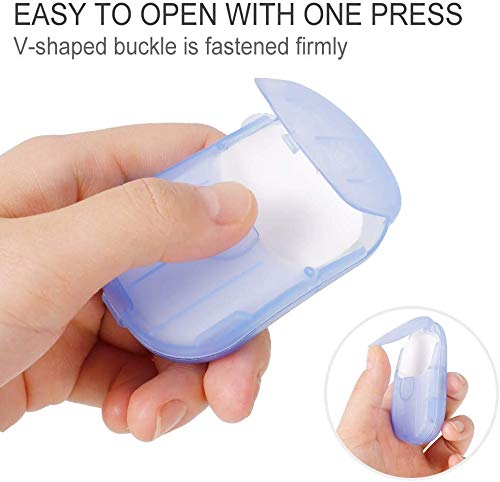Mini Travel Paper Soap With Case - 20 Sheets (1 BOX) Multicolor - 20553