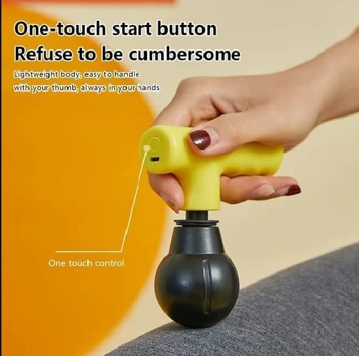 AHS-809 Mini Fascial Gun Deep Muscle Massager Mini Head and Face Massager Portable Suitable For Gym Office Pocket Muscle {Multicolour}