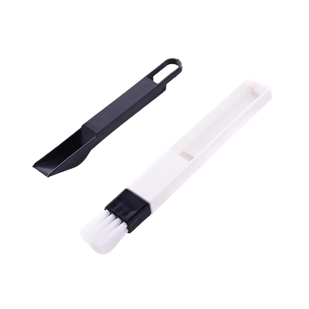 {Pack of 6} 2-in-1 Multi-Function Window Slot Brush with Dustpan Screen Keyboard Drawer Wardrobe Corner Gap Dust Removal Cleaning Brush (7.7×0.8 inch) - 10186