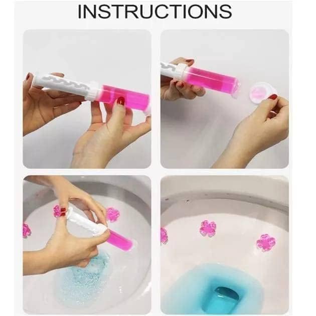 Toilet Cleaning Gel for Bathroom WC, Thick Clinging Gel for Bowl Cleaning, Easy Direction Nozzle for Home and Commercial Use.(Multicolor - 21204