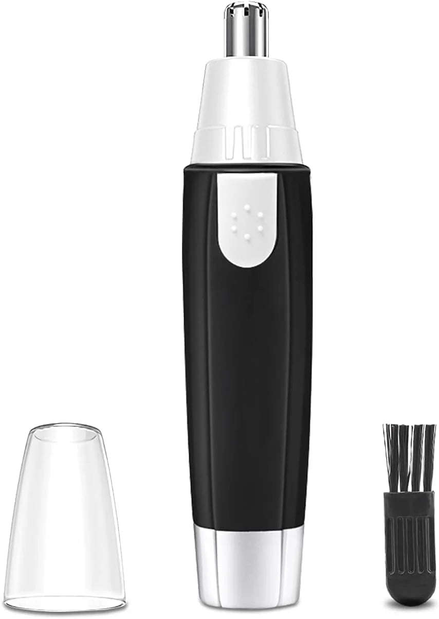 3-in-1 Battery Operated Nose & Ear Hair Trimmer – Stainless Steel Blades, Painless Grooming for Men & Women - 10249