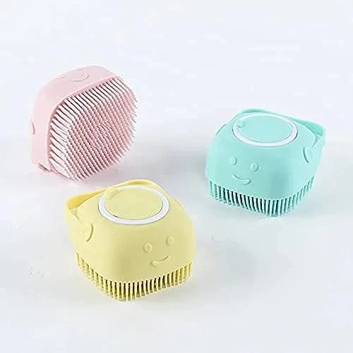 Silicon Massage Bath Brush Hair, Scalp & Bathing Brush - 6070