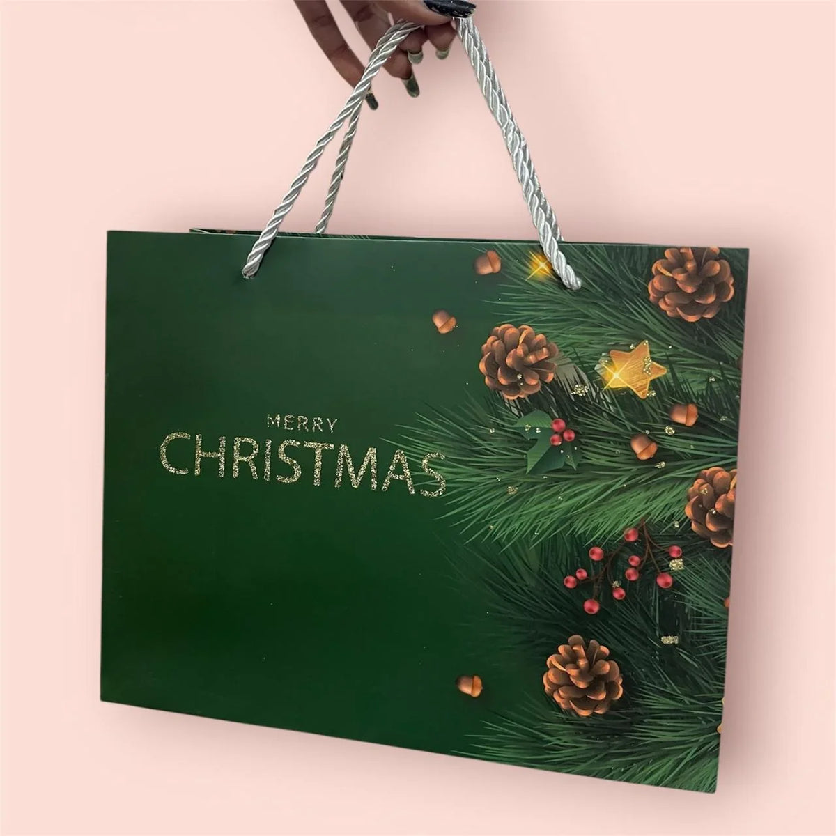 GBT-3668 Christmas Gift Bags Beautiful Designs for Christmas Gifts {Random Design}