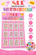 (pack of 12) Colorful Crystal Gems for DIY Crafts  Gifts for kids - 21059