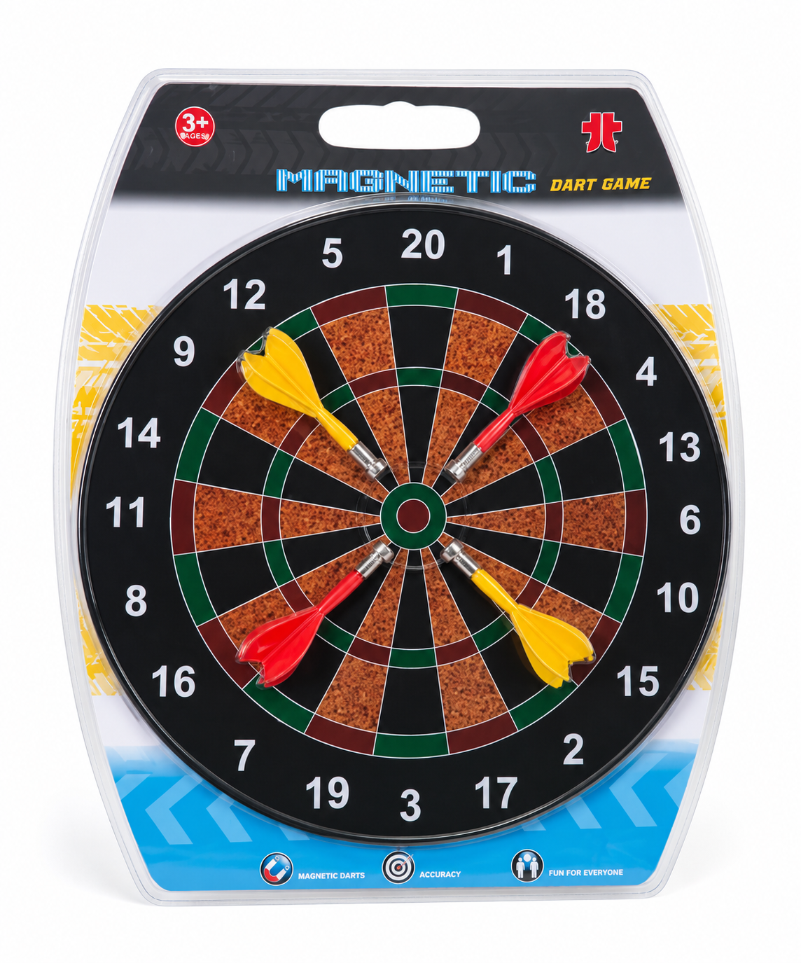 Magnetic Dart Board Game for Kids – 28.5 Cm Indoor & Outdoor Fun with 4 Soft Darts - 20696