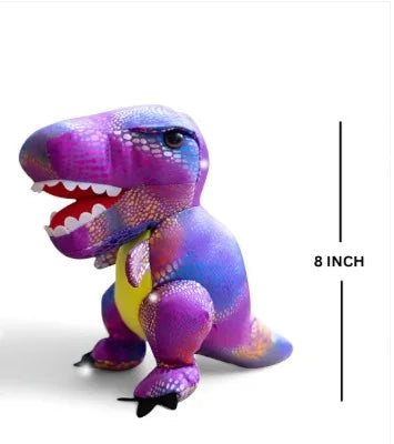 Super Soft Purple Foiled Dinosaur Soft Toy for kids - 10563