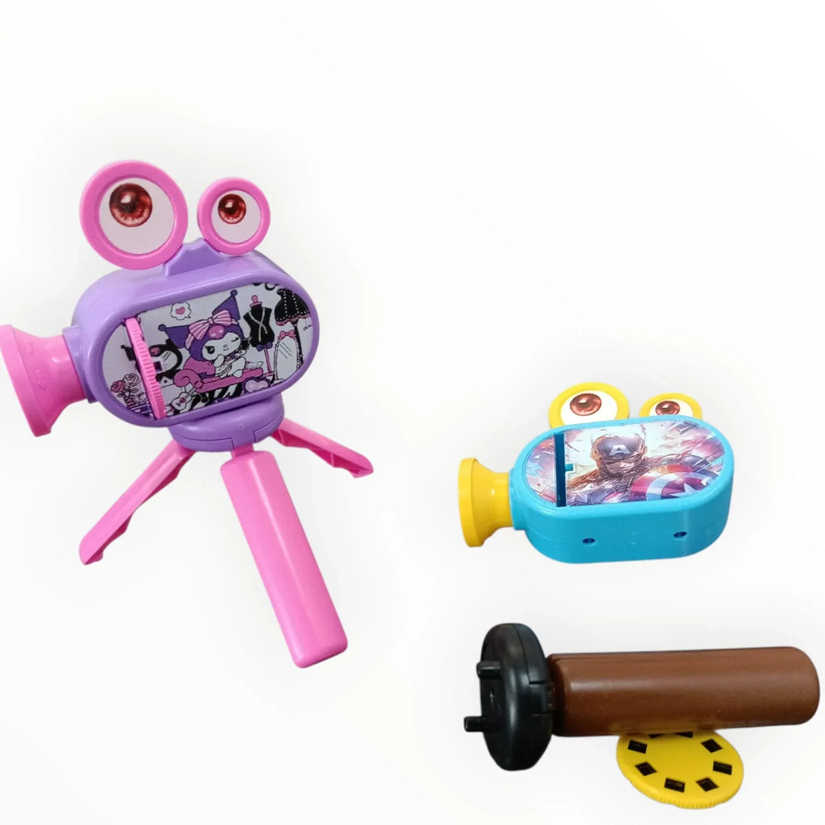 Mini Projector Toy Slide Flashlight Projector Torch for Kids {Random Color} - 10702