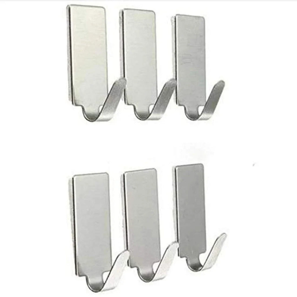 Stainless Steel 6 Pieces Hooks - 333